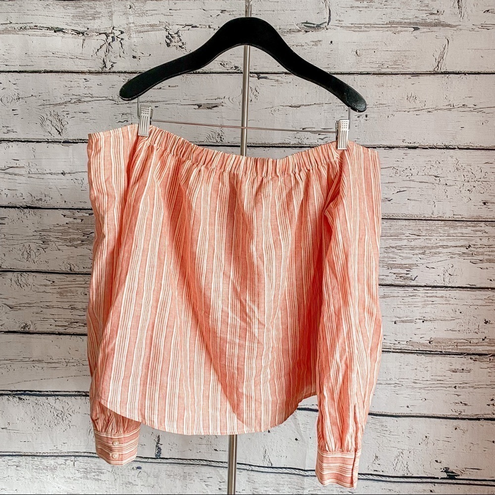 Free People Womens Hello There Beautiful Knit Blouse, Orange - Picture 10 of 10
